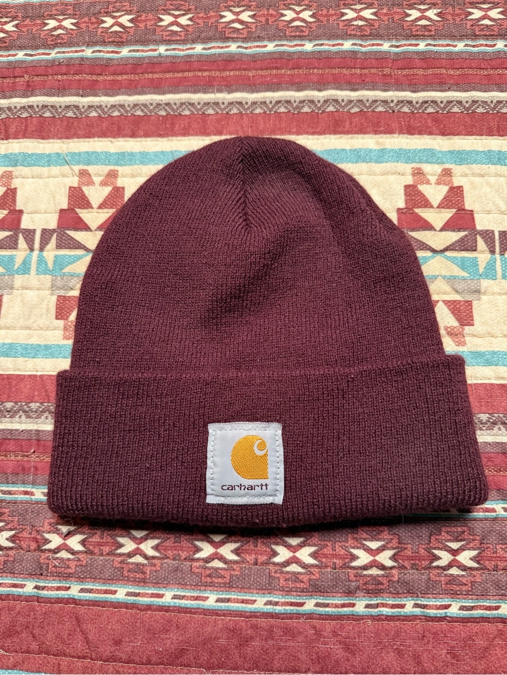 Carhartt Maroon Knit Beanie